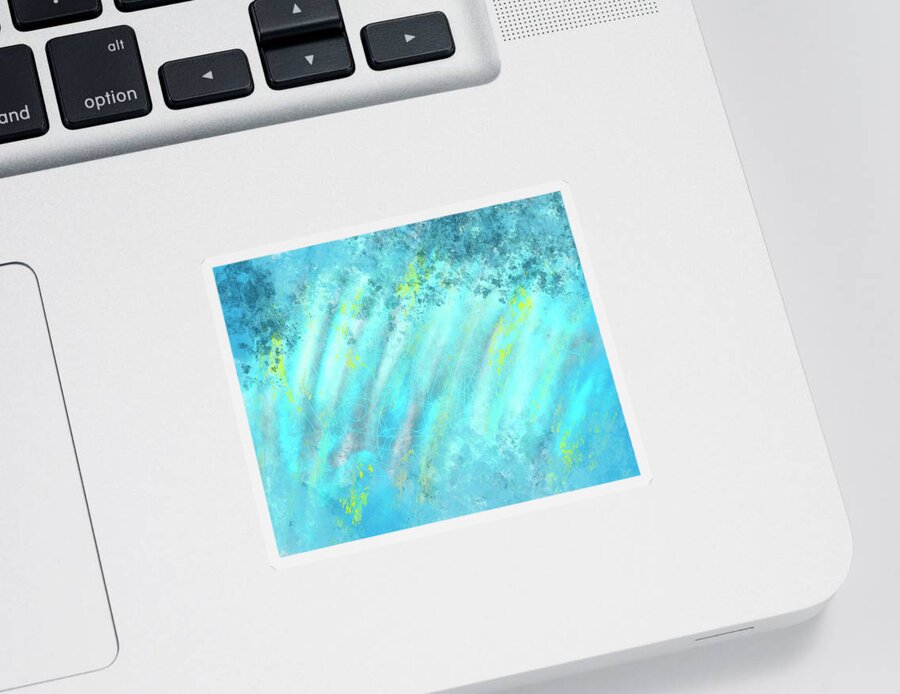 Lightning Sticker featuring the digital art Lightning by Ruth Harrigan
