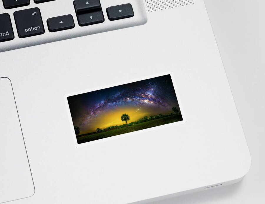 Milky Way Sticker featuring the photograph Limitless by Mark Andrew Thomas