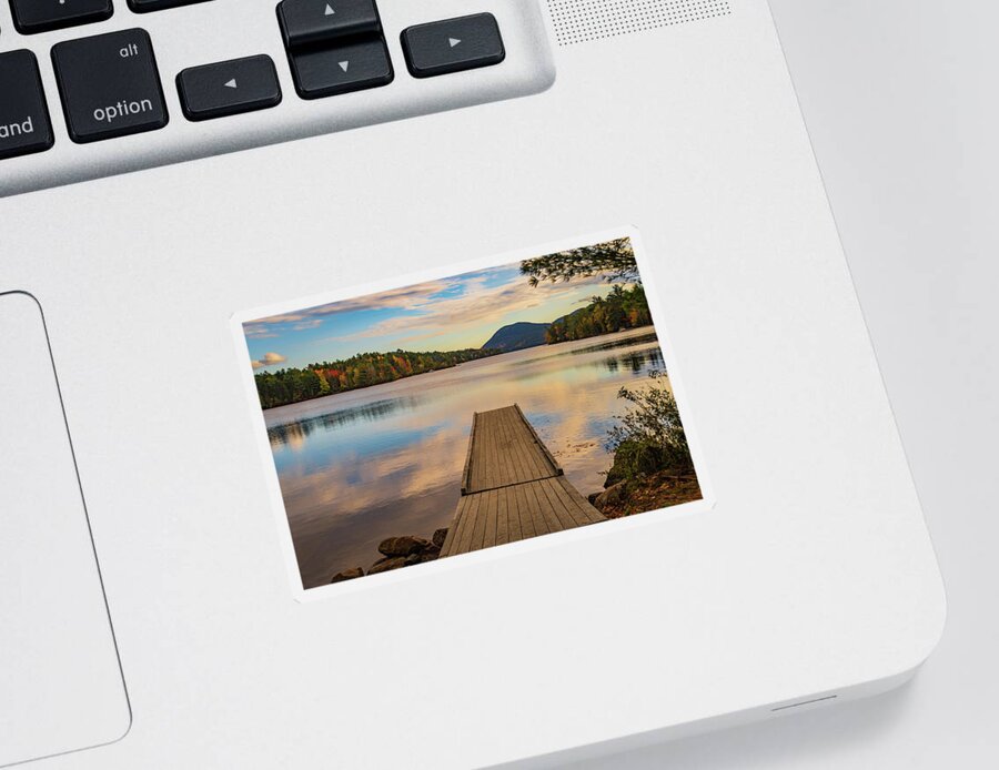 Long Pond Sticker featuring the photograph Long Pond Acadia National Park, Maine by Ann Moore