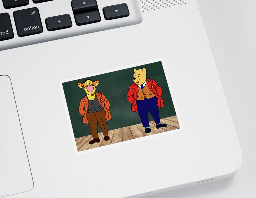 Pooh Sticker featuring the digital art Looking Good by John Haldane