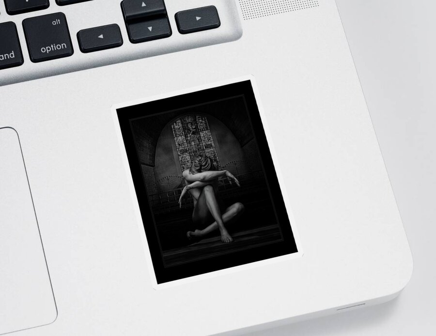Fine Art Nude Sticker featuring the photograph Losing My Religion by Brad Barton