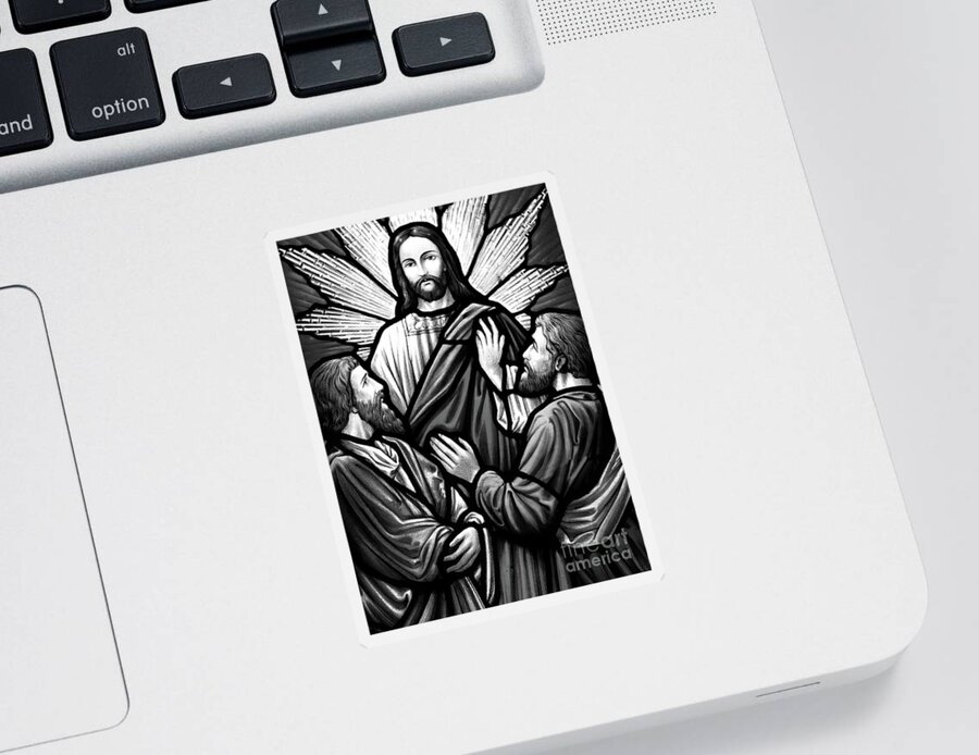 Jesus Sticker featuring the photograph Love and Devotion by Munir Alawi