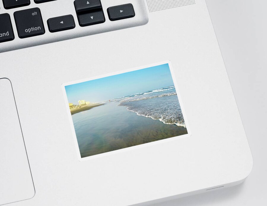 Low Tide Sticker featuring the photograph Low Tide in Acapulco by Tatiana Travelways
