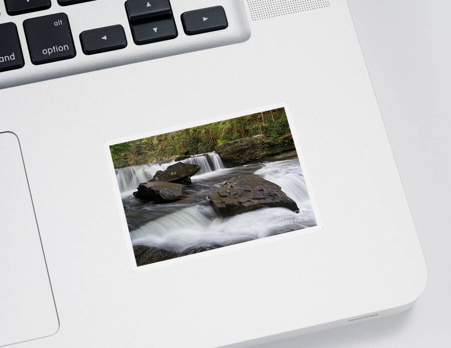 Waterfall Sticker featuring the photograph Lower Potter's Falls 22 by Phil Perkins