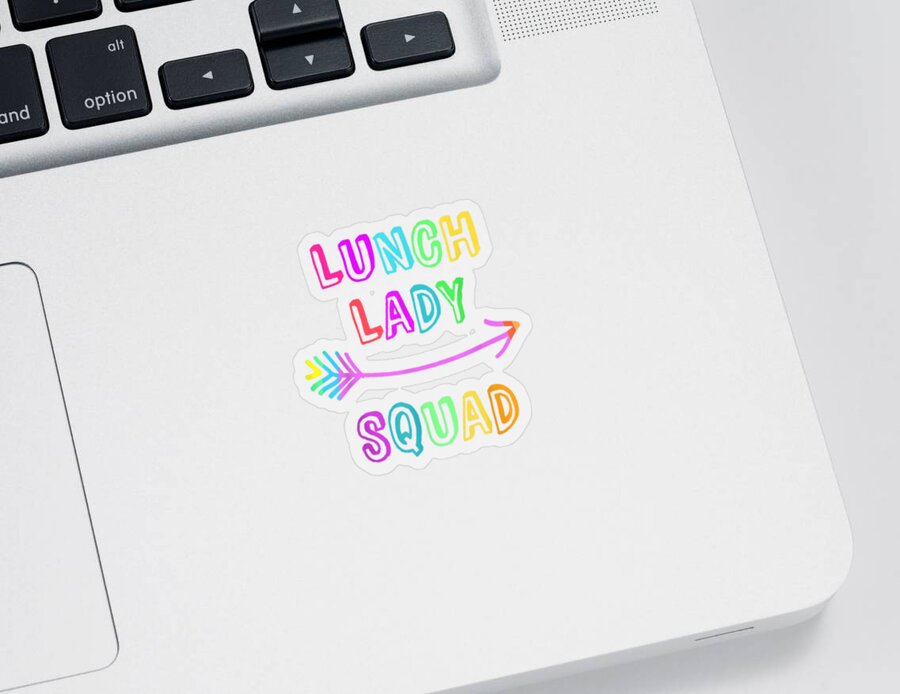 Back To School Sticker featuring the drawing Lunch Lady Squad by Anh Nguyen