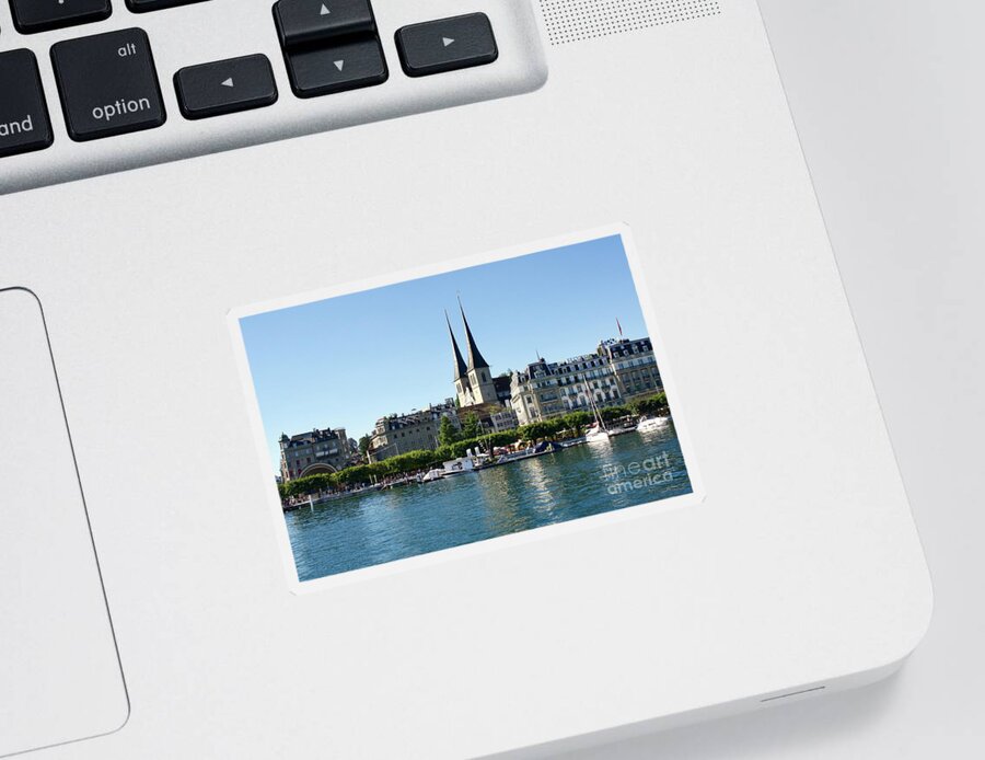 Luzern Sticker featuring the photograph Luzern by Flavia Westerwelle