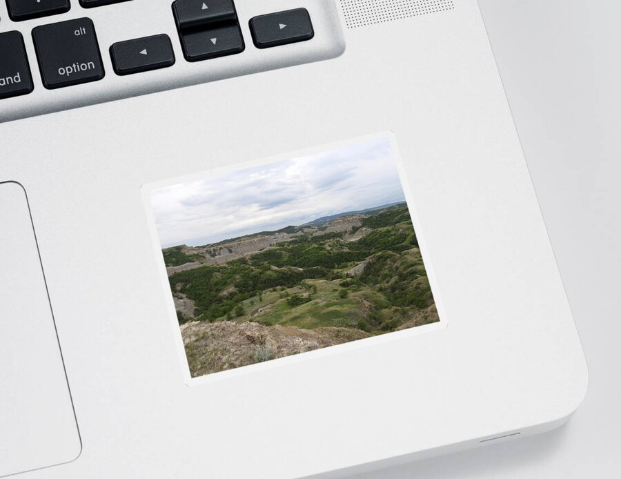 Badlands Sticker featuring the photograph Martin Ridge View by Amanda R Wright