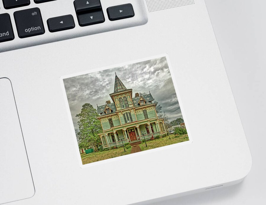 House Sticker featuring the photograph Max Hoffman House by Jerry Gammon