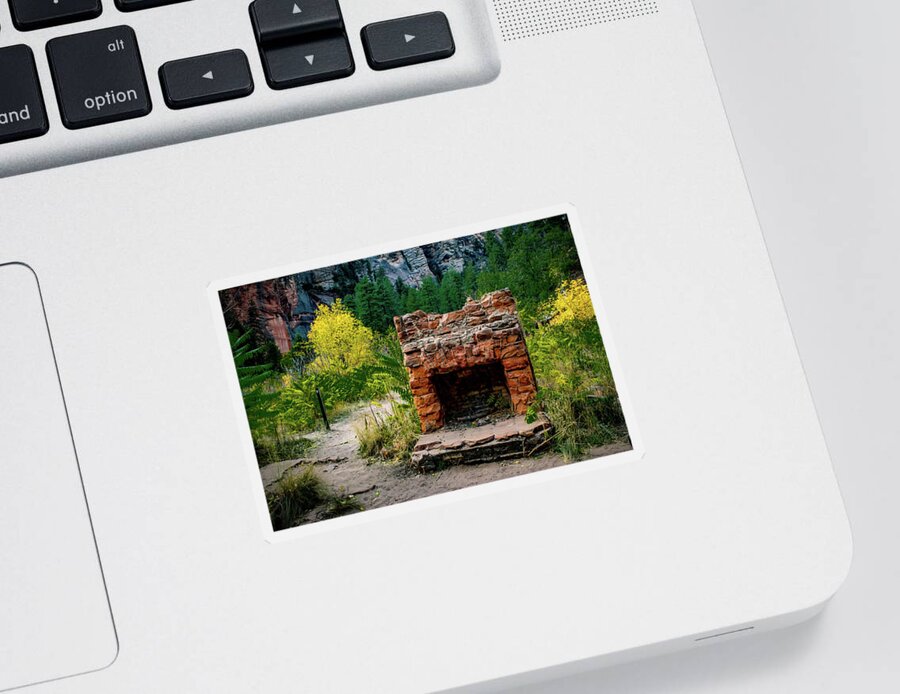Lodge Sticker featuring the photograph Mayhew Lodge by Bonny Puckett