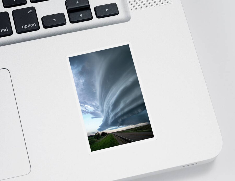 Mesocyclone Sticker featuring the photograph Mesocyclone Vertical by Wesley Aston