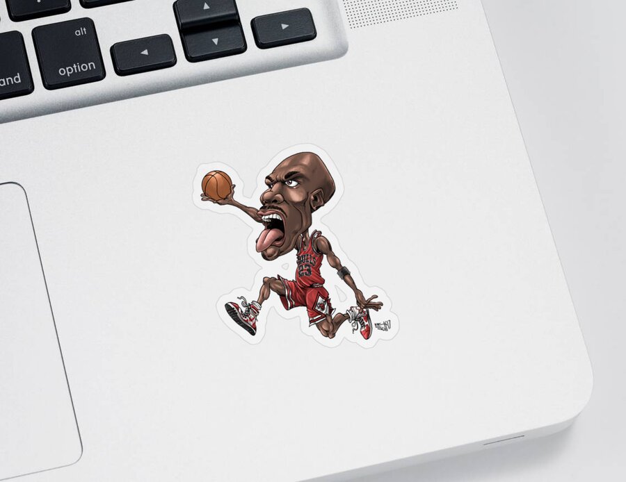 Michael Jordan MacBook Decal Sticker. Choose Your Size. Laptop