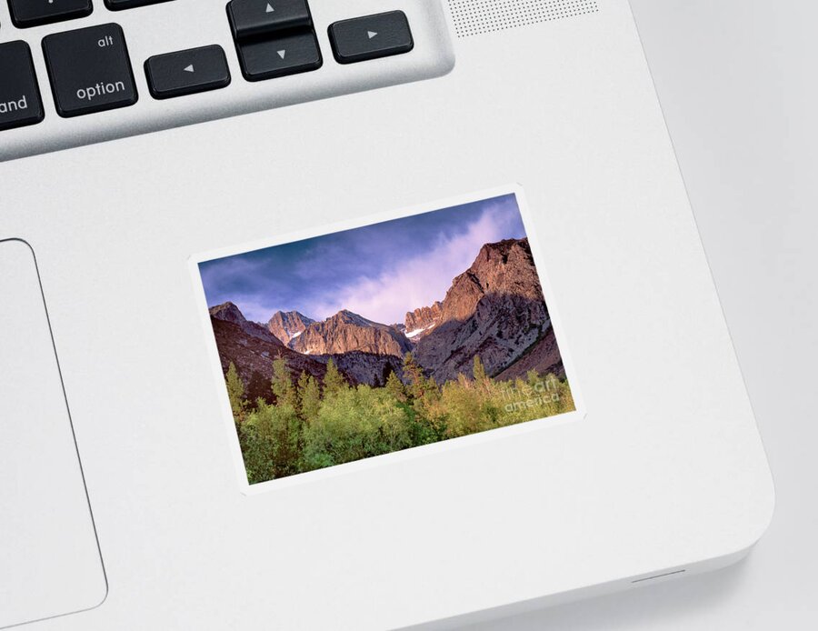 Dave Welling Sticker featuring the photograph Middle Palisades Glacier Eastern Sierras California by Dave Welling