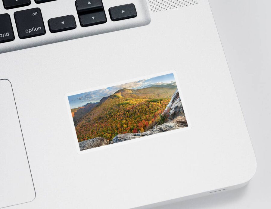 Middle Sticker featuring the photograph Middle Sugarloaf Autumn Glow by White Mountain Images
