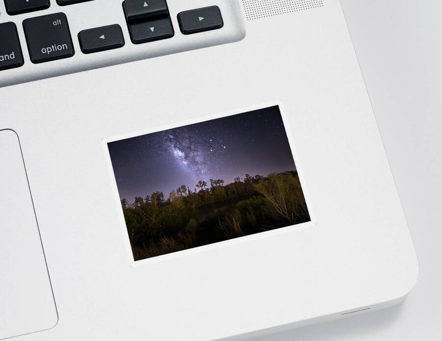 Milky Way Sticker featuring the photograph Milky Way Nights by Mark Andrew Thomas