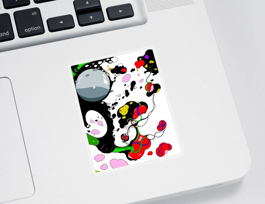 Turth Sticker featuring the digital art Mind Funk by Craig Tilley