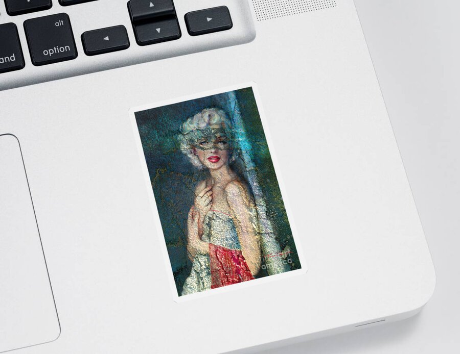 Diva Sticker featuring the painting MM Venice blue by Theo Danella