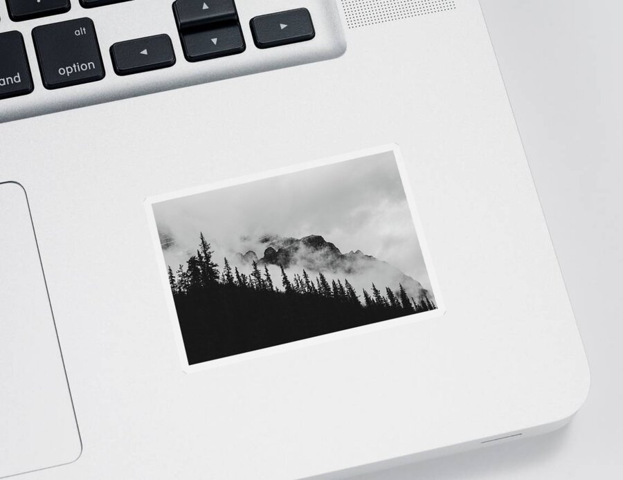 Moody Mountain Forest In Canada Sticker featuring the photograph Moody Mountain Forest In Canada by Dan Sproul