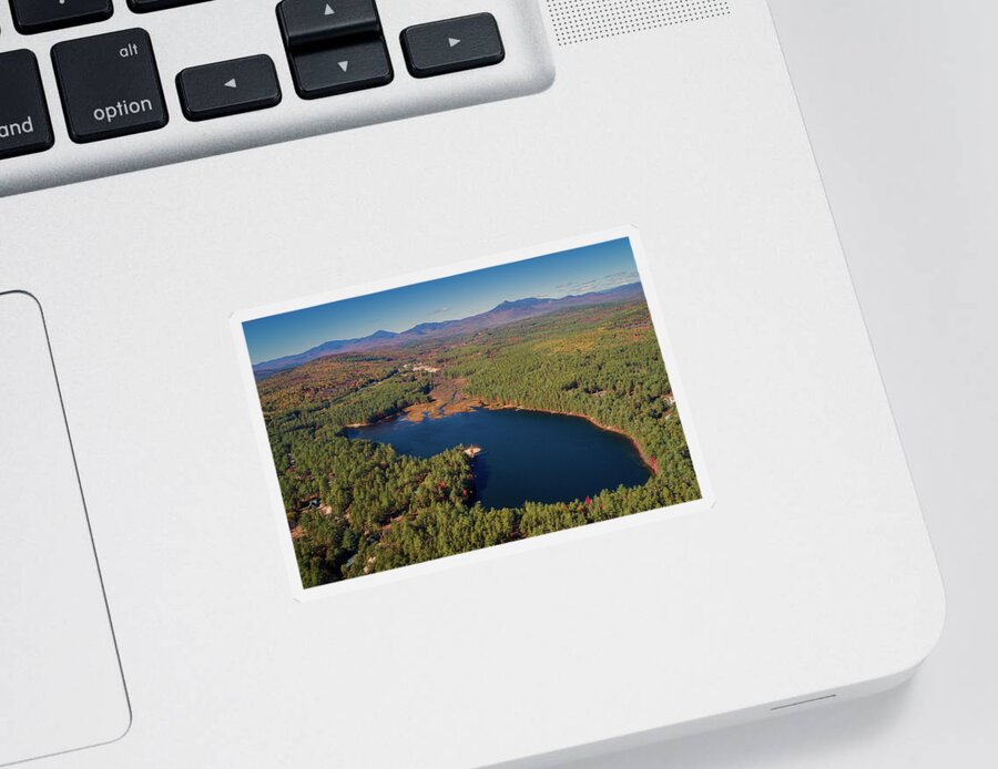Moores Pond Sticker featuring the photograph Moores Pond - Tamworth, New Hampshire by John Rowe