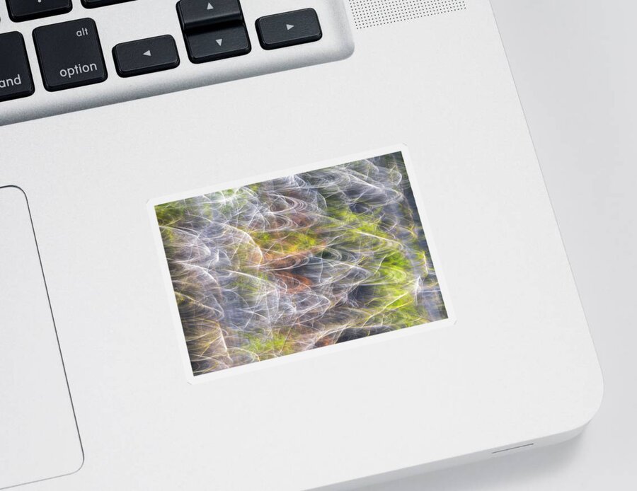 Abstract Sticker featuring the photograph Motion in the Trees by Darren White