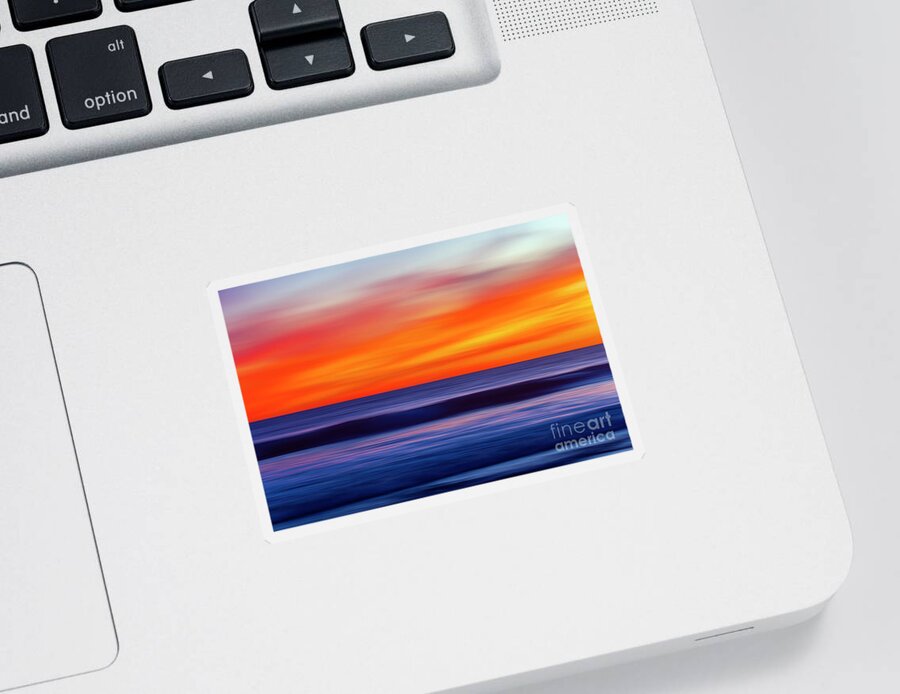 Pan Blur Sticker featuring the photograph Motion of the Ocean by Rich Cruse