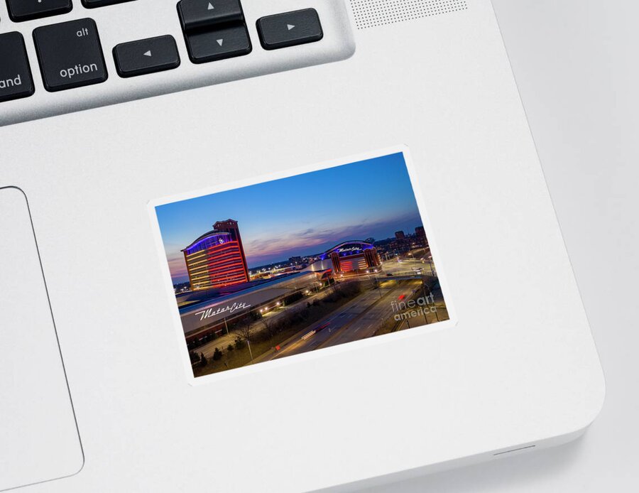 Casino Sticker featuring the photograph Motor City Casino by Jim West