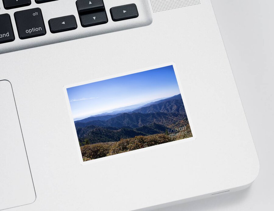 Smoky Mountains Sticker featuring the photograph Mount LeConte 29 by Phil Perkins