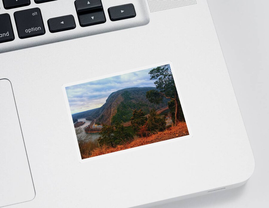 Mount Minsi From Mount Tammany 2 Sticker featuring the photograph Mount Minsi from Mount Tammany 2 by Raymond Salani III