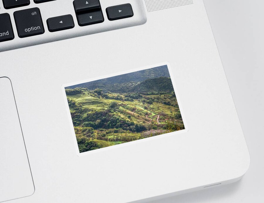 Central America Sticker featuring the photograph Mountain Morning, Costa Rica by Marcy Wielfaert