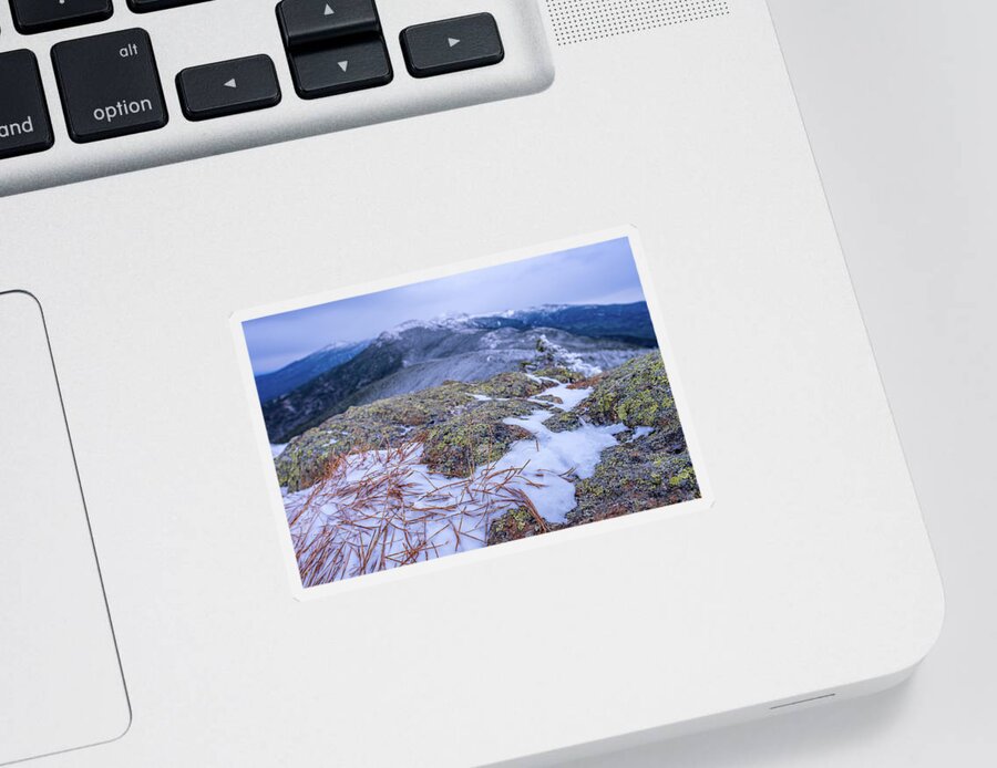 New Hampshire Sticker featuring the photograph Mt. Pierce Winter by Jeff Sinon