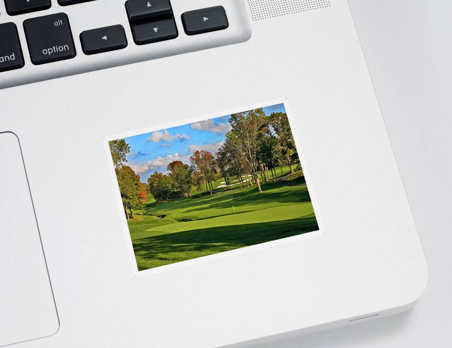 Muirfield Village Sticker featuring the photograph Muirfield Village G.C. by Imagery-at- Work
