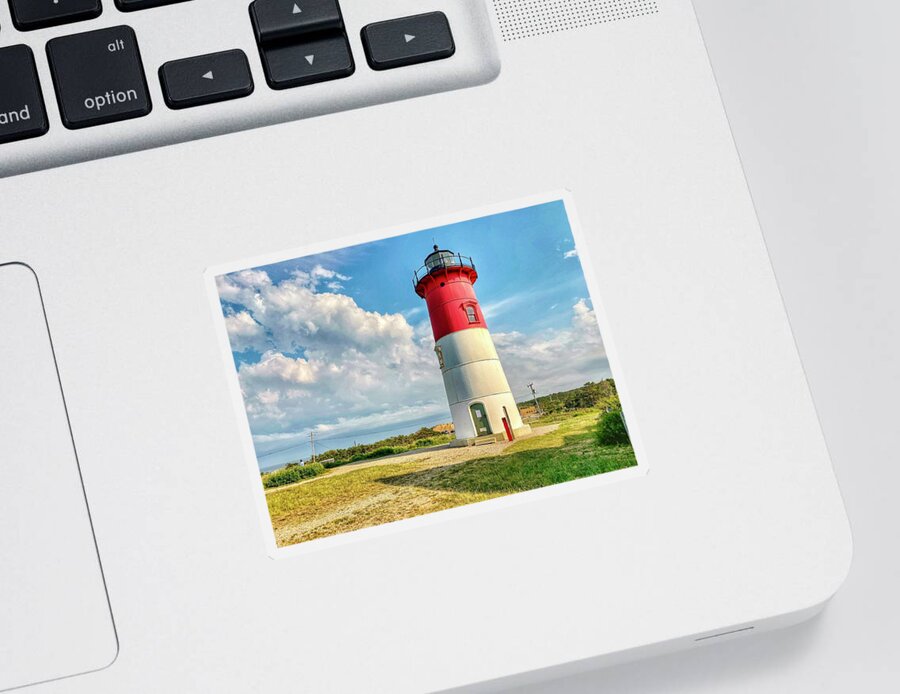 Landscape Sticker featuring the photograph Nauset Lighthouse by Monika Salvan