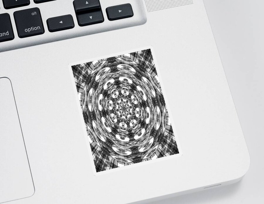  Sticker featuring the digital art Navigationally Abstract by Jon VanStrate