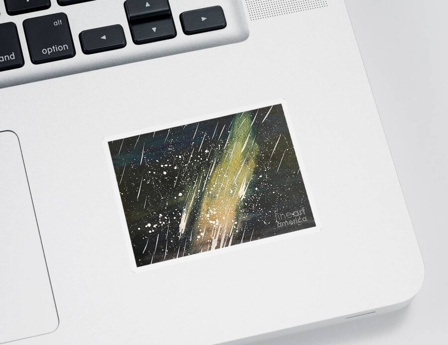 Stars Sticker featuring the painting Night Sky by Lisa Neuman