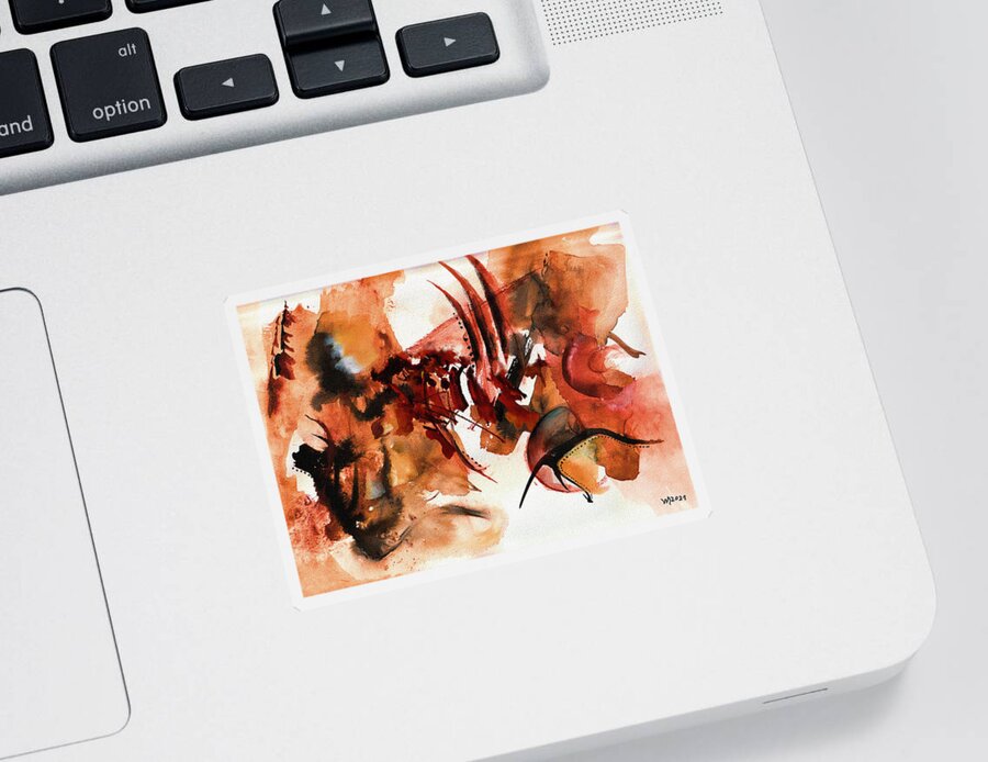 Abstractdigital Sticker featuring the digital art No.39 by Wolfgang Schweizer