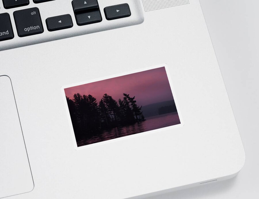 Algonquin Park Sticker featuring the photograph Northern Ontario Sunrise by CR Courson