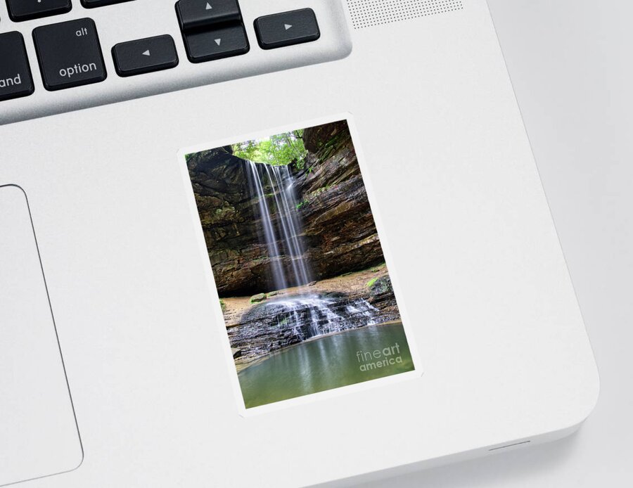 Northrup Falls Sticker featuring the photograph Northrup Falls 28 by Phil Perkins
