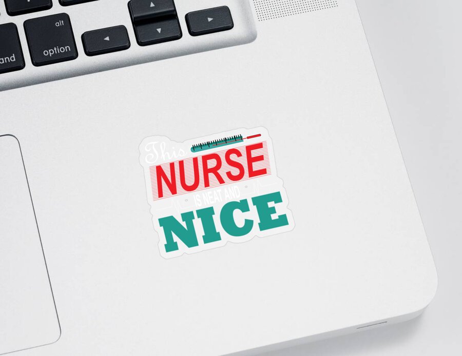 Oil On Canvas Sticker featuring the digital art Nurse Nice_Transpernt_PNG by Celestial Images