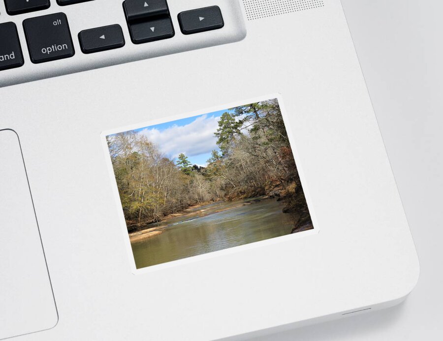 Ocmulgee River Sticker featuring the photograph Ocmulgee River Bars by Ed Williams