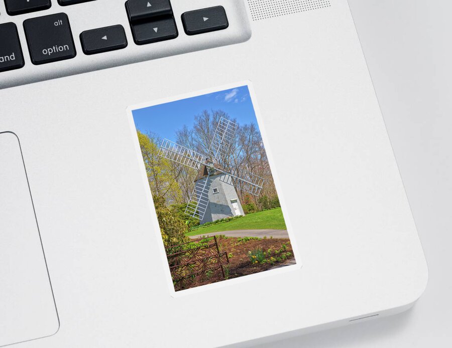 Cape Cod Sticker featuring the photograph Old East Mill at the Heritage Museums and Gardens by Juergen Roth