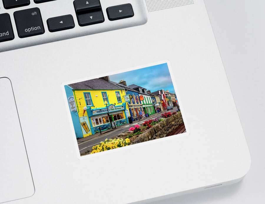 Barns Sticker featuring the photograph Old Irish Town The Dingle Peninsula in the Summer by Debra and Dave Vanderlaan