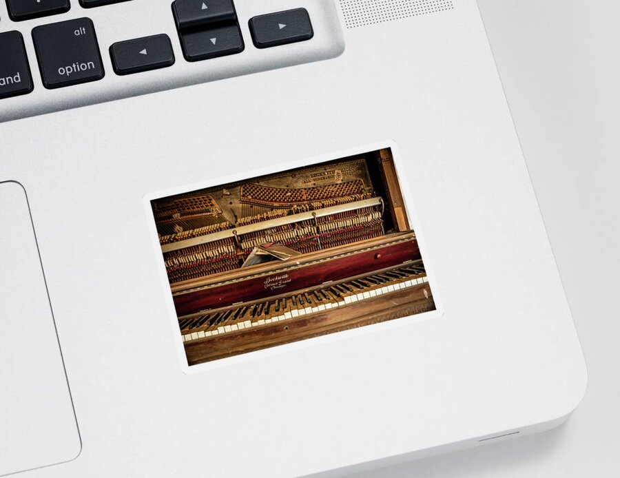 Piano Sticker featuring the photograph Old Time Music by KC Hulsman