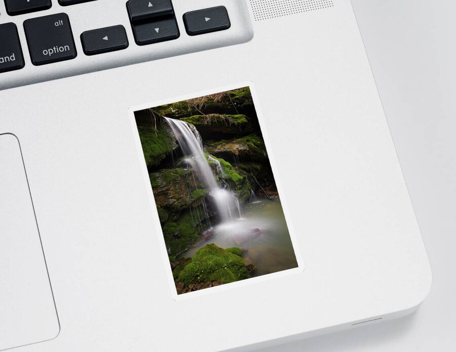 Waterfall Sticker featuring the photograph One Twin by Grant Twiss