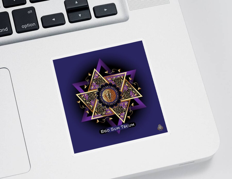 Mandala Graphic Sticker featuring the digital art Ornativo Vero Circulus No 4254 by Alan Bennington