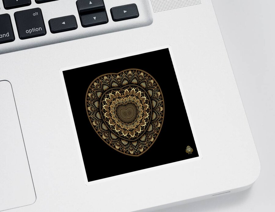 Mandala Graphic Sticker featuring the digital art Ornativo Vero Circulus No 4272 by Alan Bennington