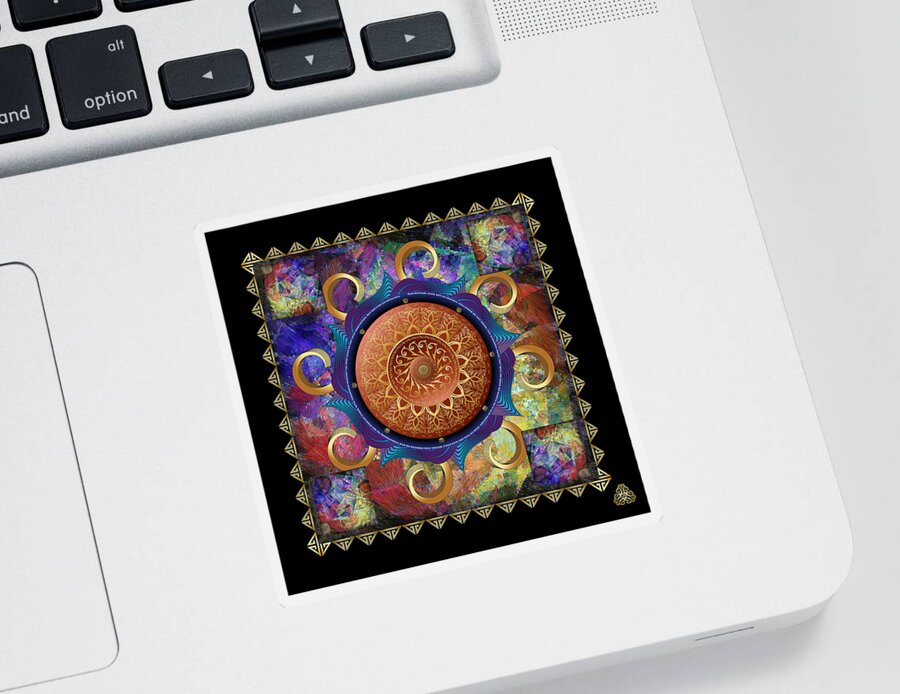 Mandala Graphic Sticker featuring the digital art Ornativo Vero Circulus No 4292 by Alan Bennington