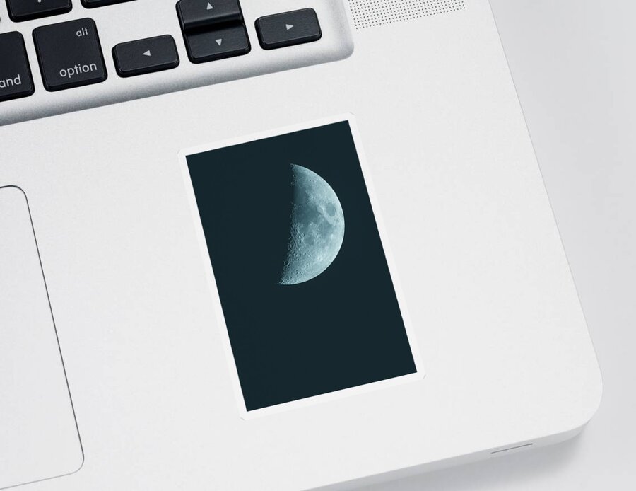 Moon Sticker featuring the photograph Other world by Patrick Van Os