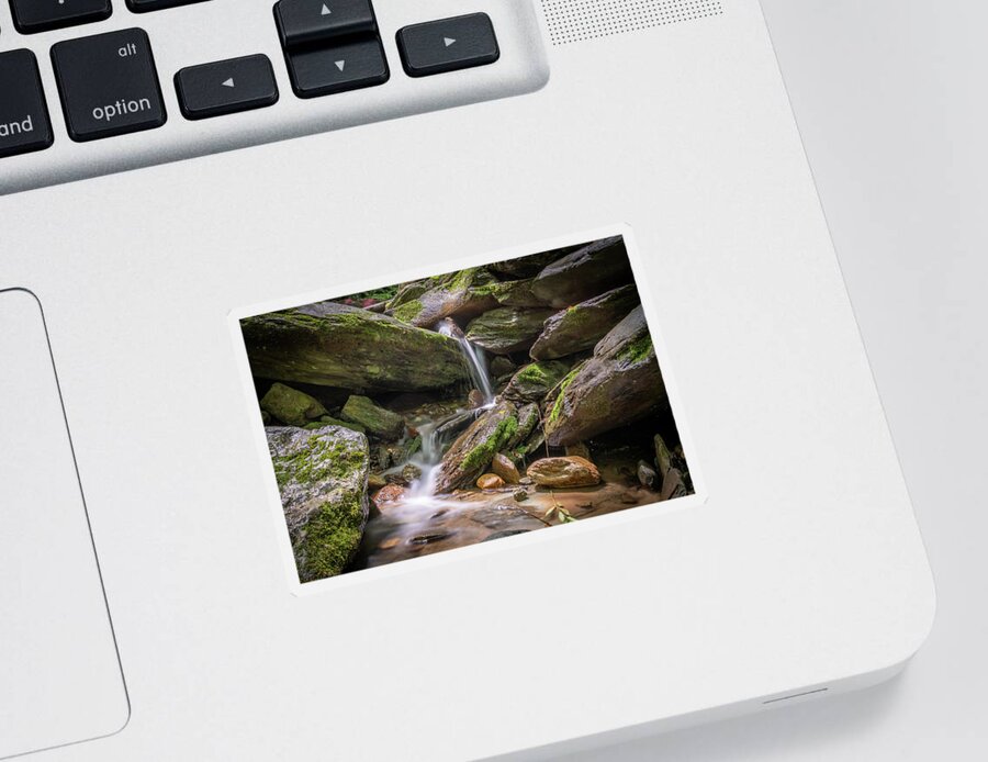 Waterfall Sticker featuring the photograph Otter Falls by David Hart