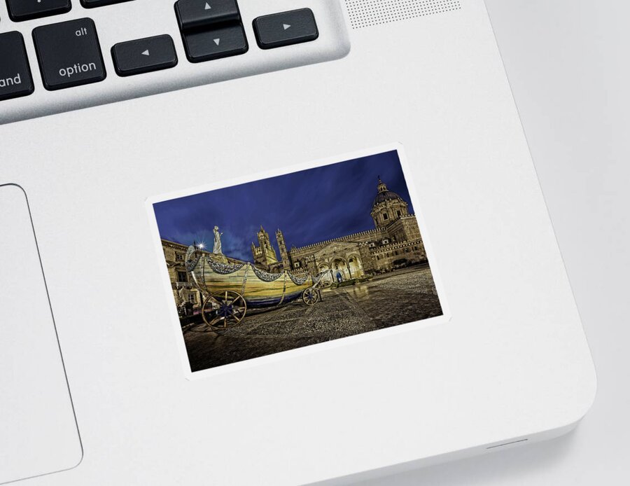 Palermo Cathedral Sticker featuring the photograph Palermo Cathedral by Ian Good