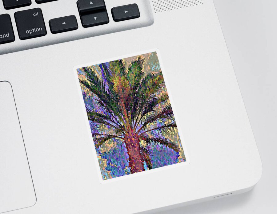 Palm Sticker featuring the digital art Palm 902 by Corinne Carroll