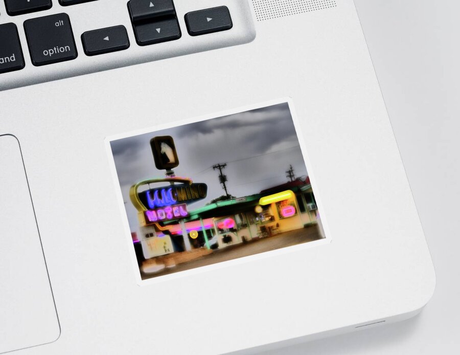 Route 66 Sticker featuring the photograph Palomino Motel by John Vail